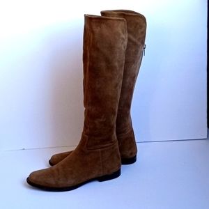 Unützer Handmade in Italy -size 40 women's boots  suede leather Taupe/ Tan